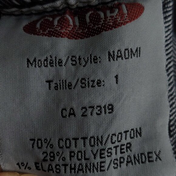 Colori Denim Black Wash Front Zip 4-Pockets Retro Casual Mini Skirt Size 1 - Picture 10 of 13